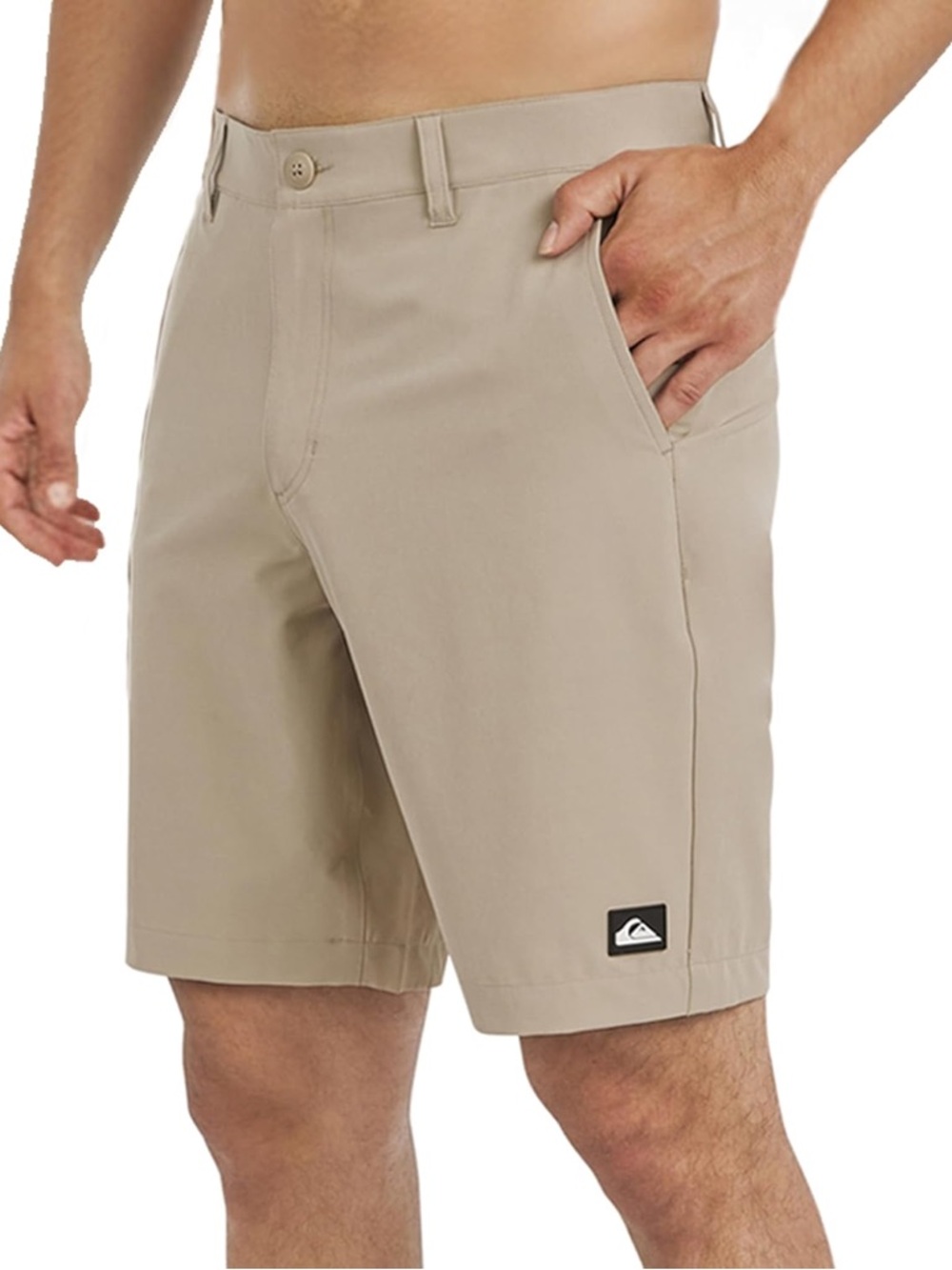 Quiksilver Mens Regular Fit Fixed Waist Water Friendly Active Hybrid Shor